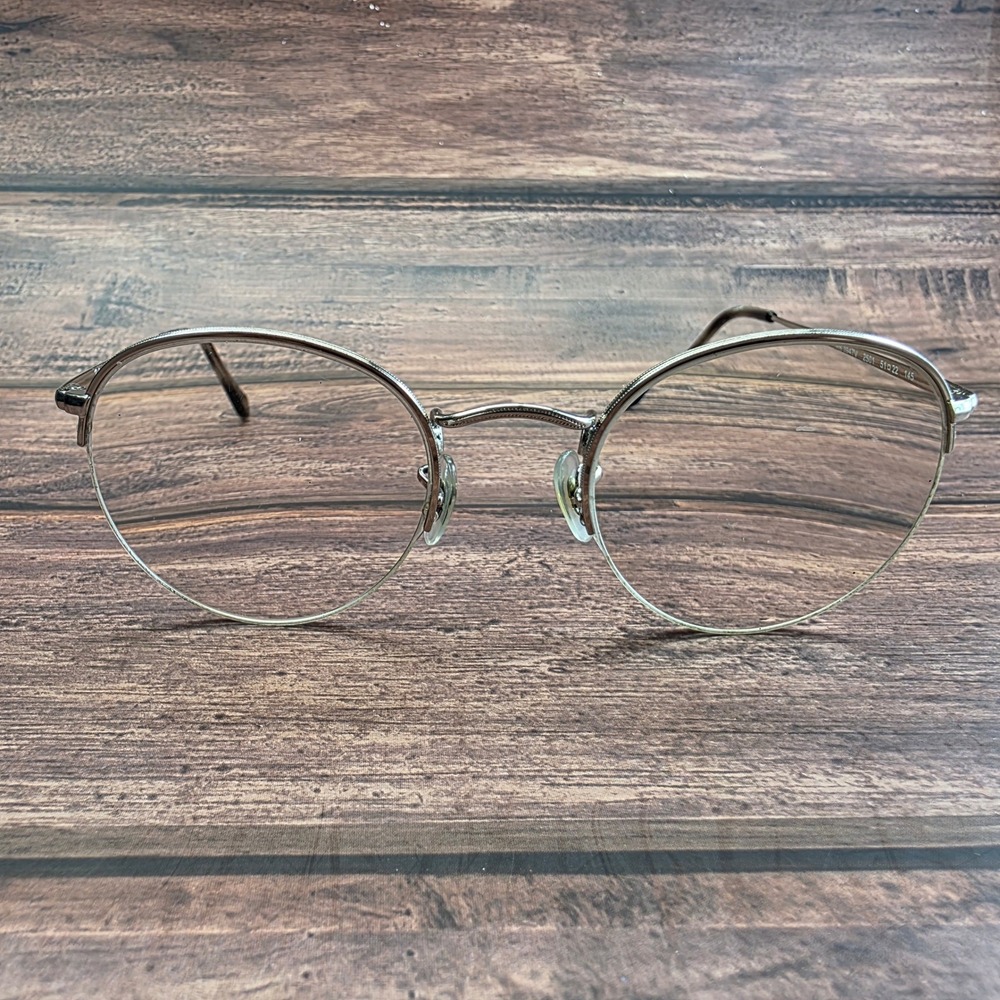 Ray-Ban RB 3947V 2501 Round Silver Metal Eyeglasses 51-22-145 FRAMES ONLY